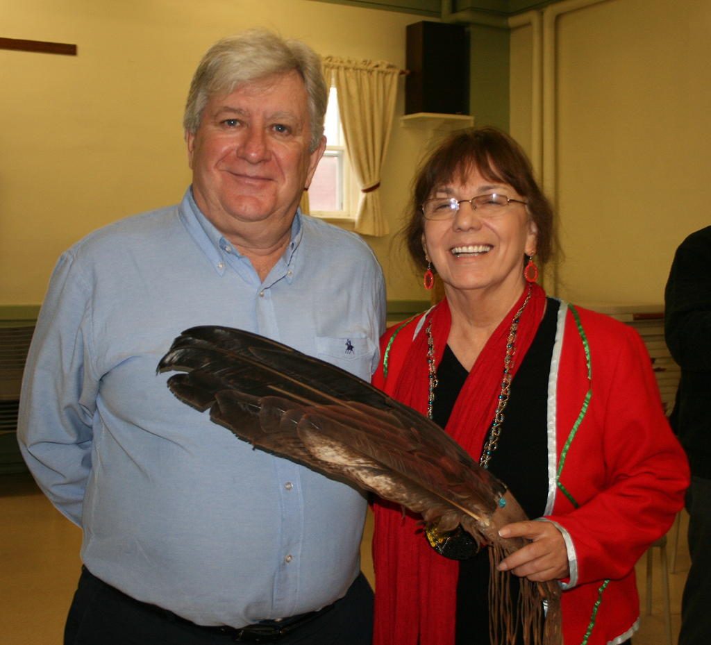 Stephen Allen, Associate Secretary for Justice Ministry, the Presbyterian Church in Canada and Imelda Perley, Elder-in-residence, Mi’kmaq-Wolastoqey Centre, Faculty of Education, UNB
